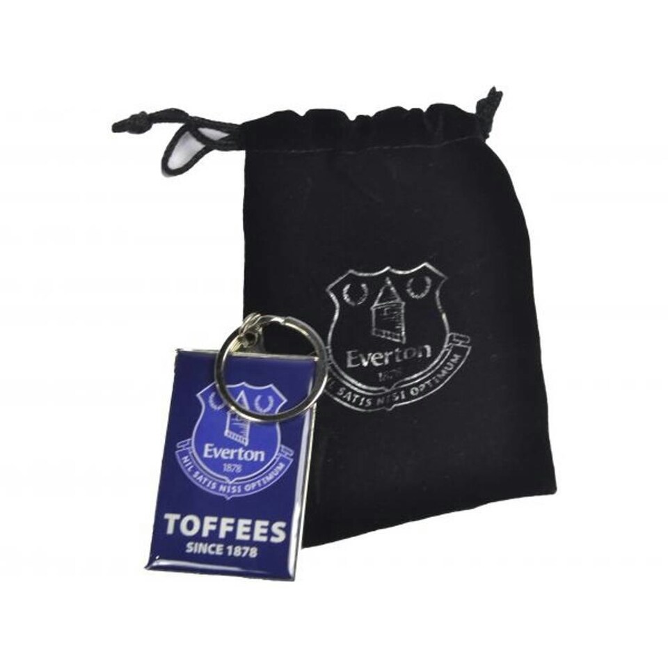 image 1 of Everton FC Toffees Since 1878 Keyring - Blue/White - One Size