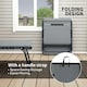 image 4 of Outsunny Folding Sun Loungers Set of 2, Reclining Sun Bed, Black 