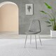 image 3 of Furniturebox 2x Elephant Grey Corona Dining Chairs (Silver)