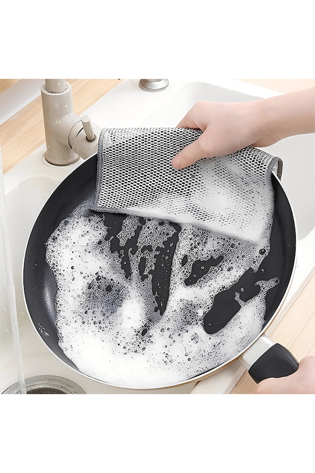 image 1 of Living and Home 20 PCS Kitchen Dishcloth Set | Grey