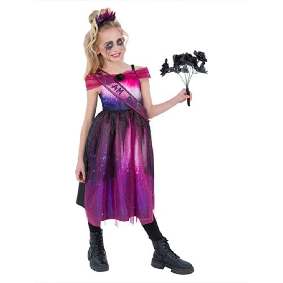 image 1 of Scream Queen Girls Fancy Dress Costume Kids Medium - Age 7-9