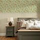 image 3 of Beauty Of Nature Panel Wallpaper in Sage Green on Cream with Cream Panel Multi