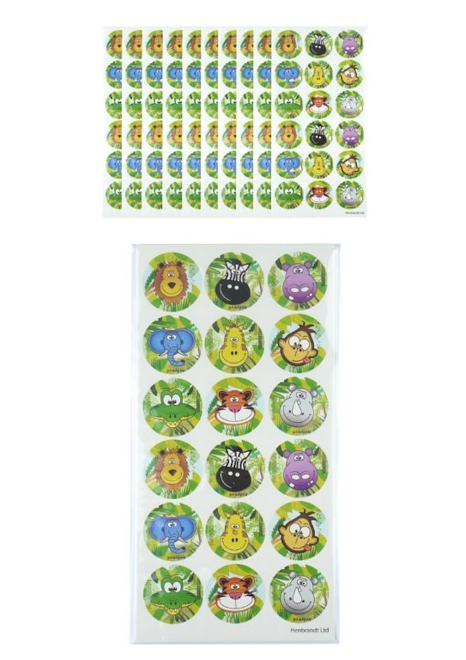 Pack of 10 Jungle Sticker Sheets (180 Stickers)