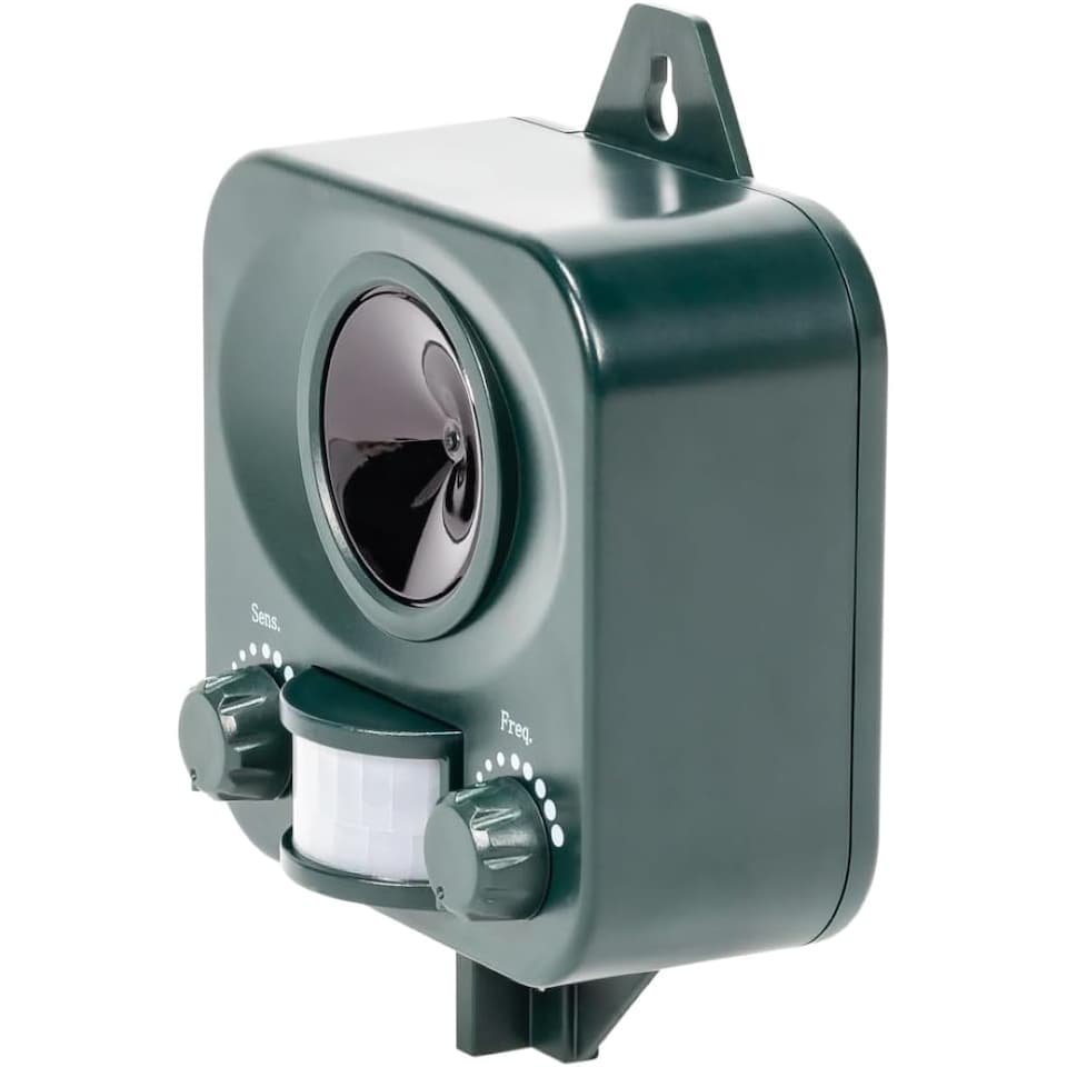 image 1 of Battery Powered Cat Repellent Ultrasonic Repeller Deterrent & Stake