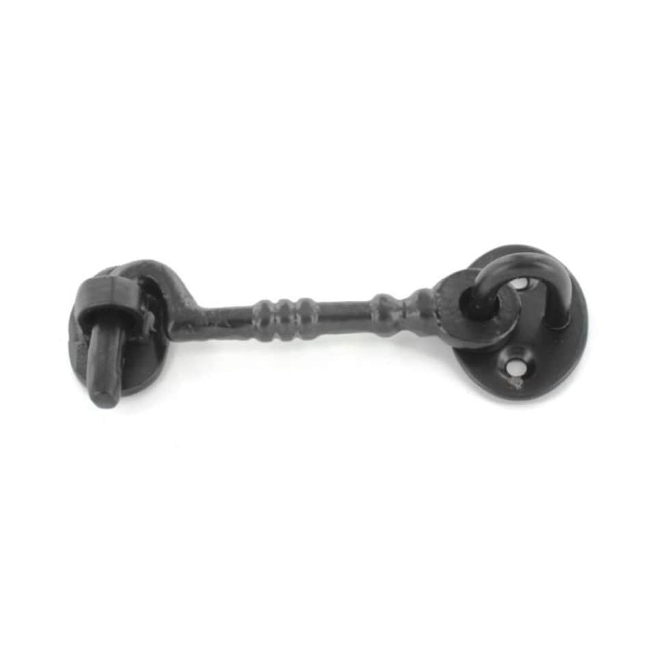 Securit Cast Aluminium Cabin Hook - Black - 150mm