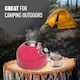 image 5 of 2.5l Stainless Steel Whistling Kettle Camping Stove Top Lightweight Fast Boil Pink