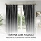 image 7 of Lister Cartwright 25mm Antique Brass Industrial Pipe Extendable Curtain Pole Heavy Duty Metal Curtain Rod with Rings(120-320 cm)