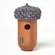 image 4 of Homescapes Real Wood Acorn Bird Box Brown