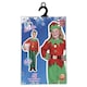 image 2 of Red & Green Elf Fancy Dress Costume Kids Unisex Medium - Age 7-9 | Multi | M