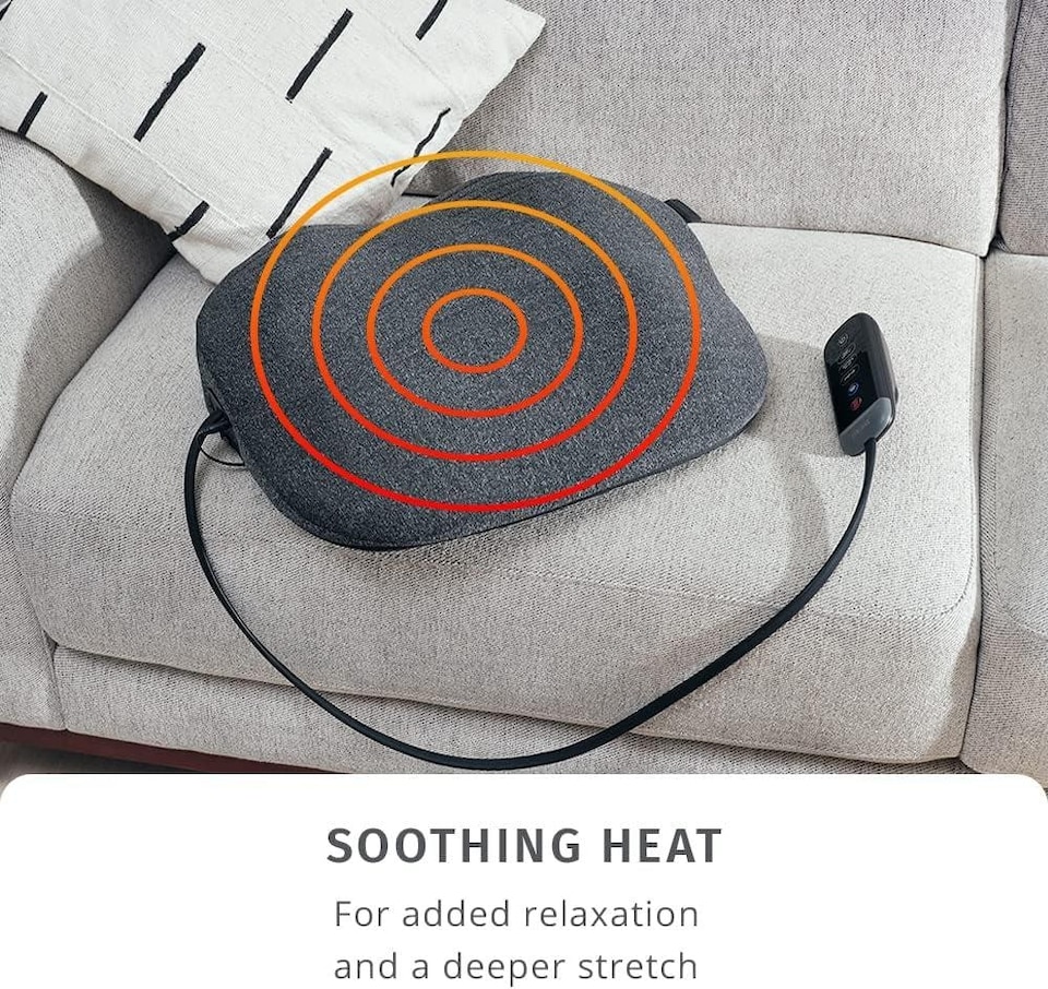 image 1 of Homedics Stretch Mini Massager Mat with Soothing Heat Grey