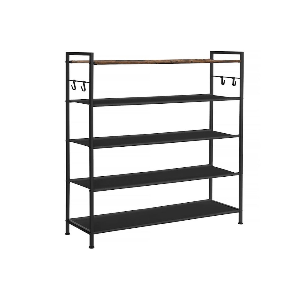 image 1 of 5 Tier Industrial Shoe Rack Hallway Storage Organiser