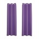 image 1 of Purple Blackout Curtains - Eyelet Thermal Curtain  - 46 x 54 Inch Drop - 2 Panel | Purple | One Size