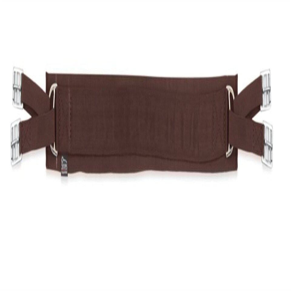 image 1 of Shires Humane Cushion Web Girth Brown | Size: 54 Inch
Colour: Brown