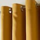 image 3 of OHS Blackout Thermal Insulated Eyelet Curtains, 66x72" - Ochre Yellow