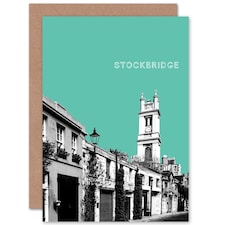 Stockbridge Edinburgh Teal Scottish Scotland Card