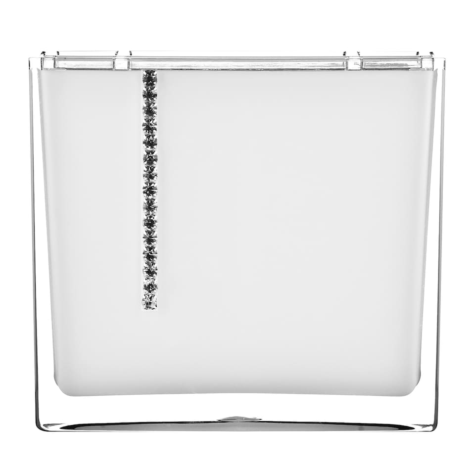 image 1 of White Acrylic And Crystal Toothbrush Holder
