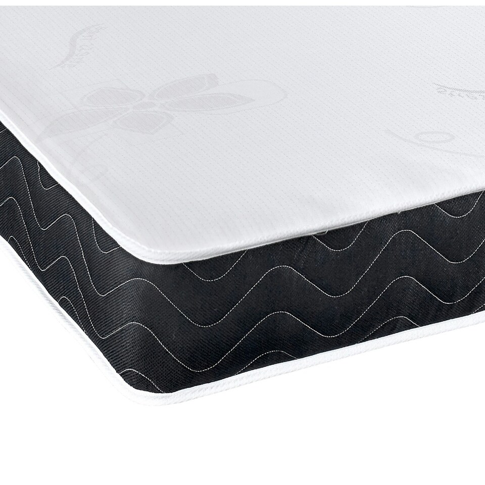 image 1 of Mars Black Border Hybrid Mattress - 17cm Deep, Medium-Soft Feel Black | Single