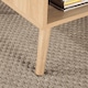 image 8 of Coffee Table Rattan Front Drawer Open Shelf Solid Wooden Legs Home Living Room