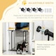 image 5 of PawHut 74-80 cm Pet Safety Gate Pressure Fit Stair with Double Locking, Black