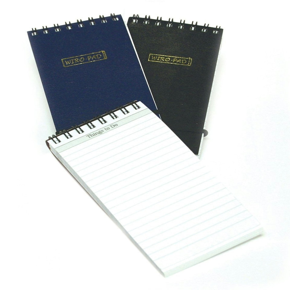 image 1 of Just Stationery 70x128mm Elastic Band Wiro Note Pad