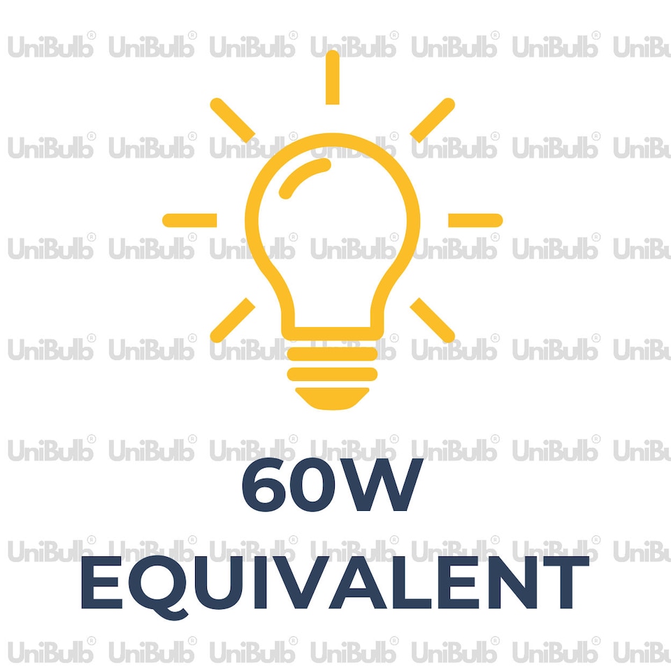 image 1 of UniBulb LED GLS B22 Bayonet Cap (BC) 806lm 7.3W (Replaces 60W) 2700K (Warm White) Dimmable Light Bulb - Pack of 10