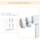 image 5 of Pressure Fit Safety Gate for Doors, Dog Gate w/ Auto Close, 75-103 cm - White
