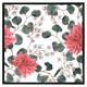 image 2 of Red flowers, green leaves (Picutre Frame) Brown | M