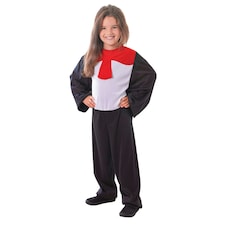 Bristol Novelty Childrens/Kids Red Bow Cat Costume - Black - L L