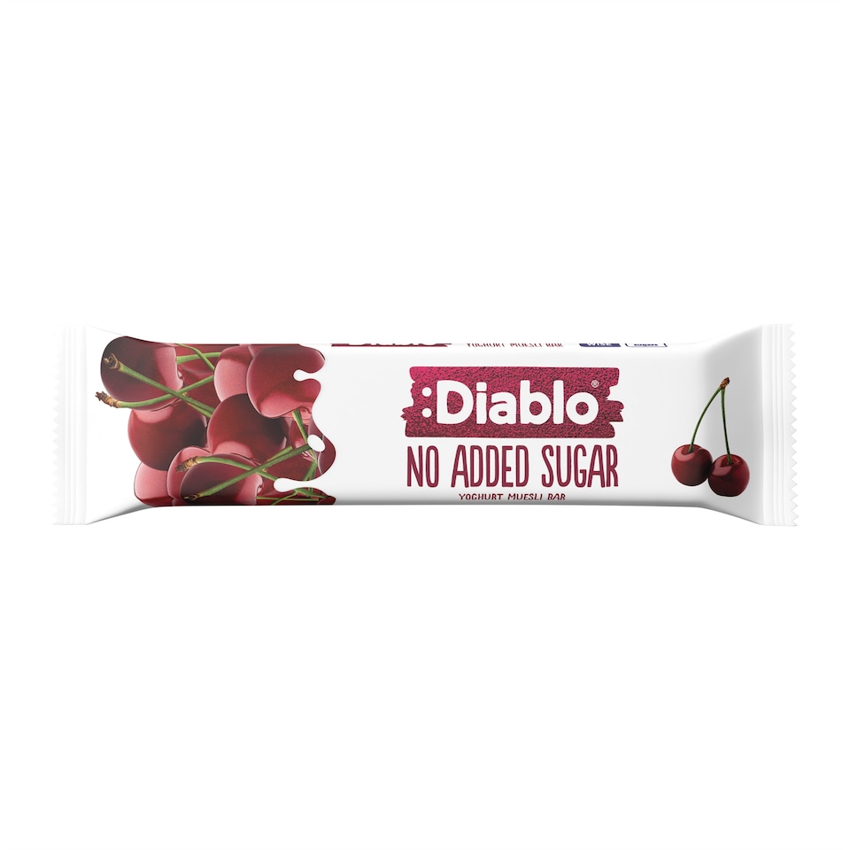 image 1 of Diablo No Added Sugar Yoghurt and Cherry Muesli Bar 30g