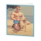 image 5 of Humour Birthday Card - Man On Beach With Dog