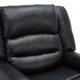 image 4 of Denver Bonded Leather Manual Recliner Stud Sofa Home Lounge Chair (Black)