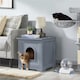 image 1 of Yaheetech Cat Litter Box Enclosures Grey | One Size