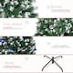 image 7 of HOMCOM 6FT Tall Prelit Pencil Slim Artificial Christmas Tree with Realistic Branches, 300 Colourful LED Lights and 618 Tips, Xmas Decoration, Green