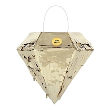 Gold Foil Diamond Mini Pinata Decoration 15cm