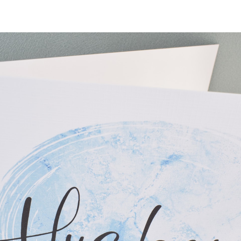 image 1 of Husband Birthday Greeting Card - Modern Minimal Neutral Agate Design Happy Birthday