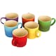 image 7 of Argon Tableware 330ml Ombre Coffee Mug - Glazed New Bone China Tea Mug Vegan Friendly Stoneware Ceramic Cup | Red | Red | 1