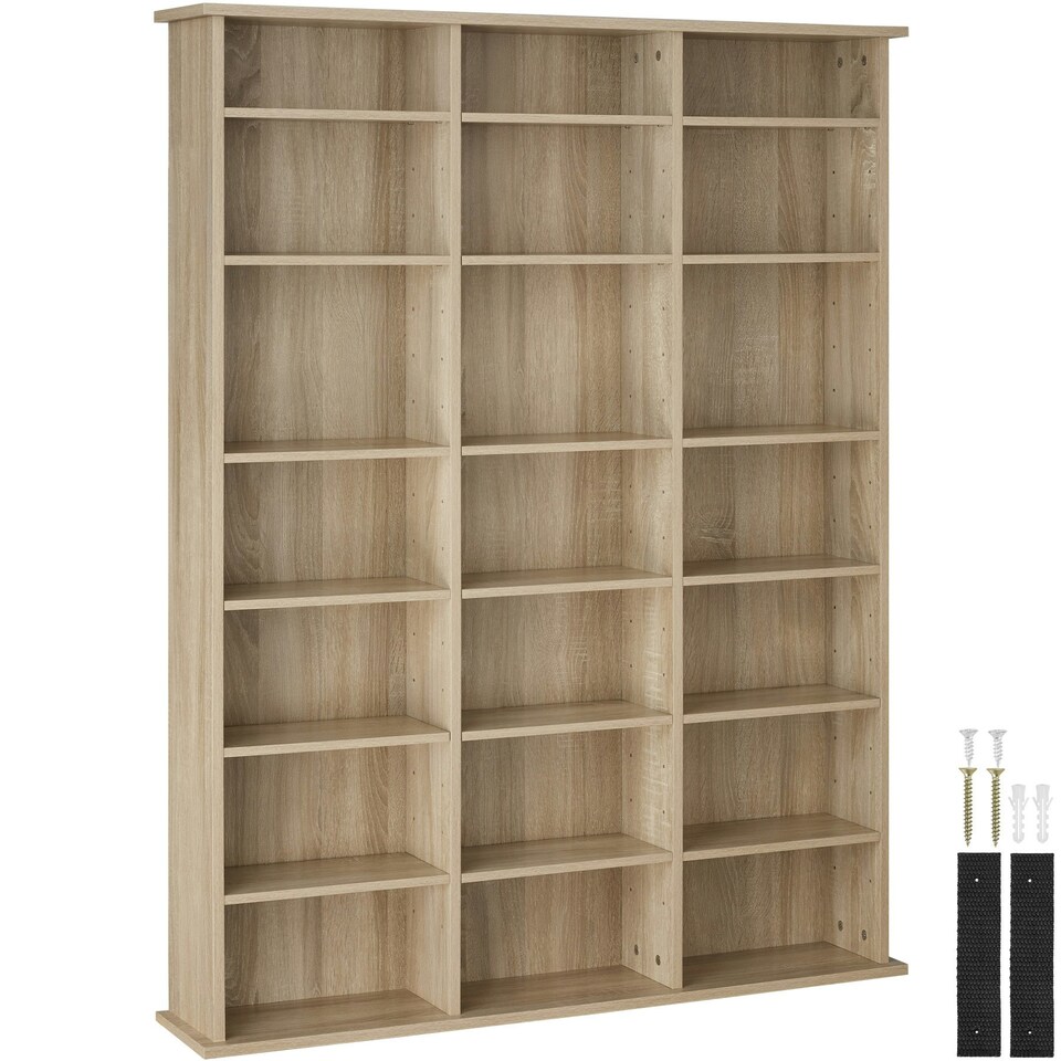 image 1 of Shelves Stevie - 21 compartments, height-adjustable, removable shelves Brown | Wood Light, Oak Sonoma