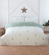 image 4 of Fir Microfibre Reversible Duvet Cover Set with Pillowcase | Green | King
