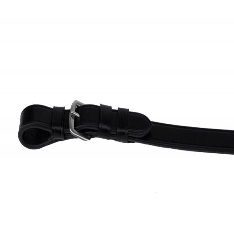 image 1 of Rhinegold Italian Leather Flexible Grip Rubber Reins Brown | Colour: H.Brown
Size: One Size
