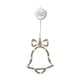 image 9 of 21cm Battery Operated Light up Christmas Bell Window Decoration with Warm White LEDs
