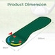 image 2 of COSTWAY Golf Putting Set Golf Practice Three Putting Mat