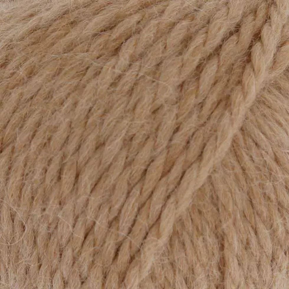King Cole Beige Superfine Alpaca Chunky Yarn (Value Pack 12 x 50g Balls) For Crochet, Knitting - 62m per ball