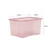 image 5 of Wham Crystal 5 x 60L Stackable Plastic Storage Boxes with Lids Pink