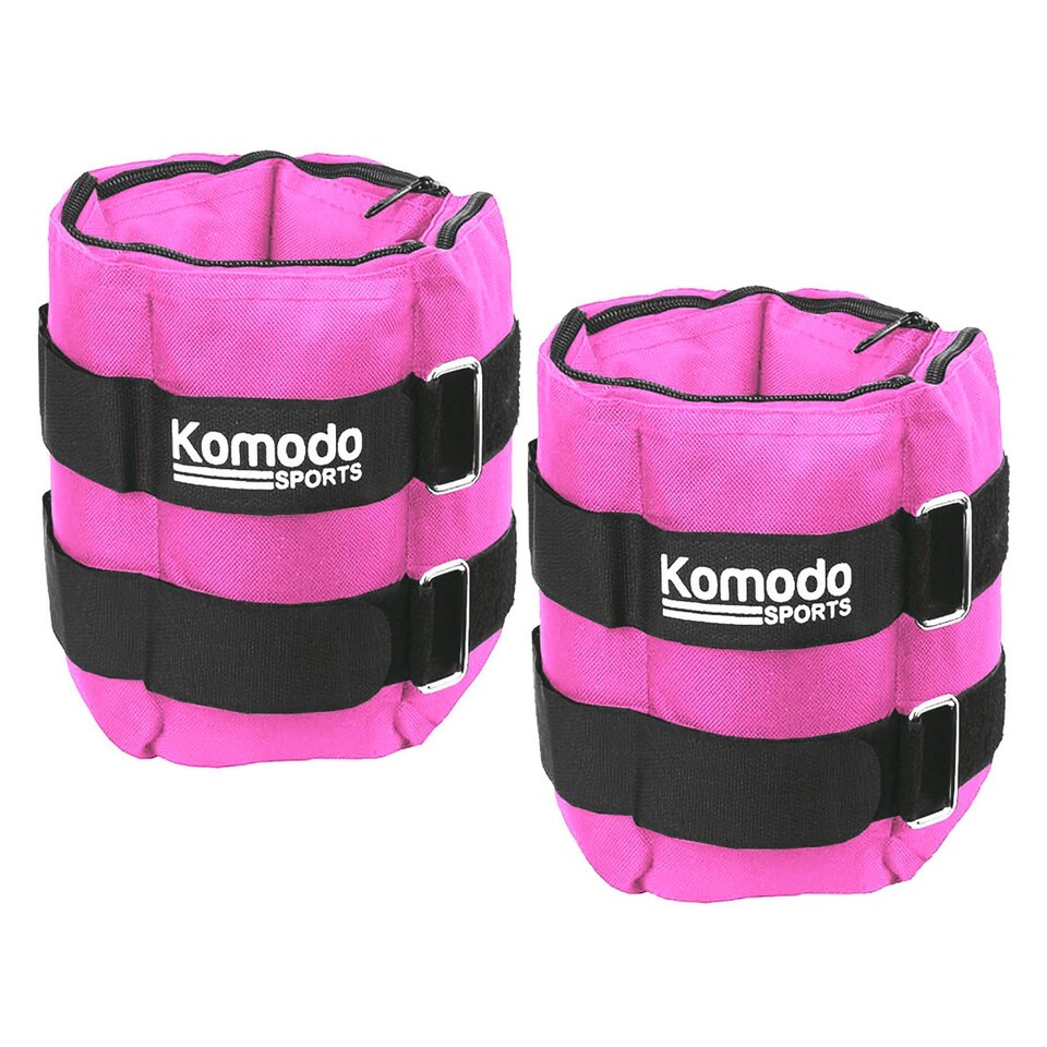 image 1 of Komodo Pink Adjustable Ankle Weights - Max 10kg