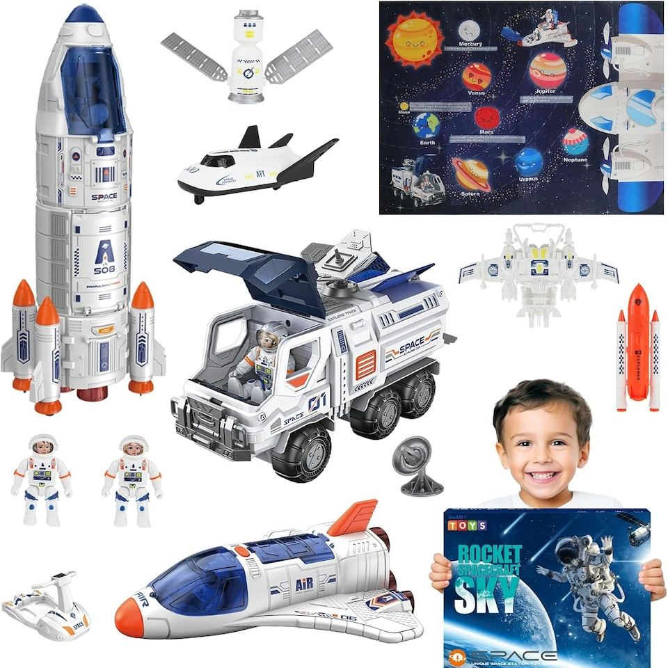 image 1 of Creative Space Adventure Toys for Kids WITH STEAM EFFECT