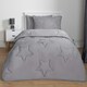 image 1 of OHS Coverless Star Quilted 7.5 Tog Bedding Set, Single - Grey