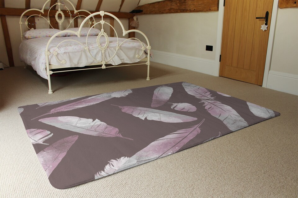 image 1 of Imprints Bird Feathers Rug | Multi