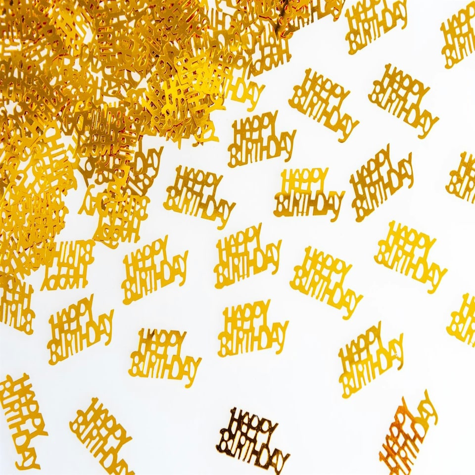 image 1 of of 14g Gold Happy Birthday Confetti
