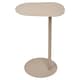 image 8 of Metal Side Table Modern Pedestal Nightstand Lightweight Construction | Multi | Beige | 1