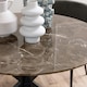 image 4 of Heaven Dining Table with Brown Polished Marble Top